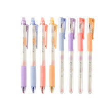 Brosse en silicone doux et stylicone Gel effacable Gel 0,5 mm Cinq couleurs vives Colored Gel stylos rétractables en gel